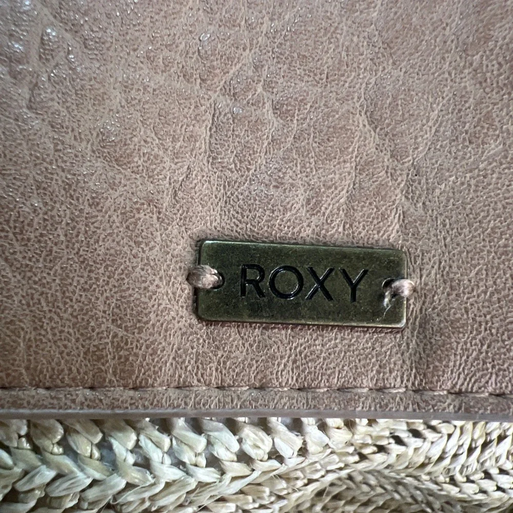Roxy‎ Party Waves Backpack Purse Woven Organic Tan Cream